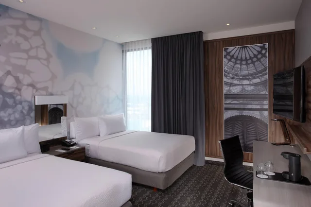 غرفة بسريرين مزدوجين، COURTYARD MEXICO CITY VALLEJO 2/6