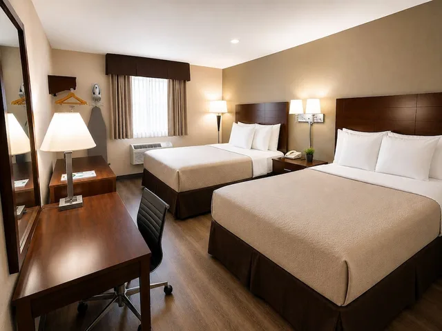 غرفة قياسية بسريرين كوين، Econo Lodge Cartersville Emerson Lake Point 3/10