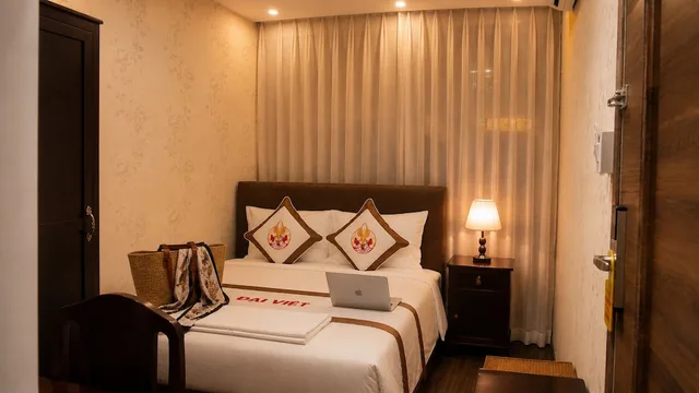 غرفة قياسية بسرير كوين بغرفة نوم واحدة بحمام خاص، The Rice Hotel & Tour - 40 Bui Vien No 9 10/10