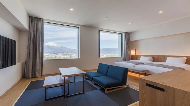 غرفة ديلوكس بسريرين منفصلين بإطلالة على الجبل، Hotel Clad 1/1
