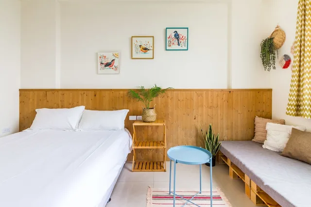 غرفة كومفورت بسرير مزدوج، Cozy Green Guest House 5/9