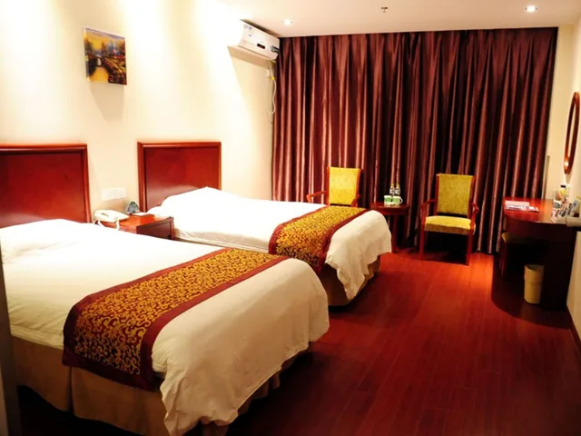 غرفة بسريرين منفصلين، Greentree Inn Yancheng Dongtai Jianggang Yingbin Road Gangcheng Avenue Hotel 2/3