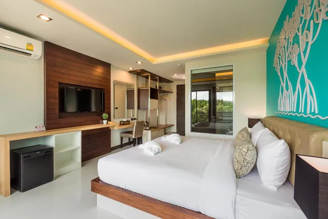 غرفة ديلوكس بسرير مزدوج بإطلالة على المسبح، River Front Krabi Hotel 2/2
