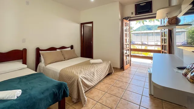 جناح بريميوم ثلاثي بإطلالة على الجبل، Pousada Villa Tupi Ubatuba 2/4
