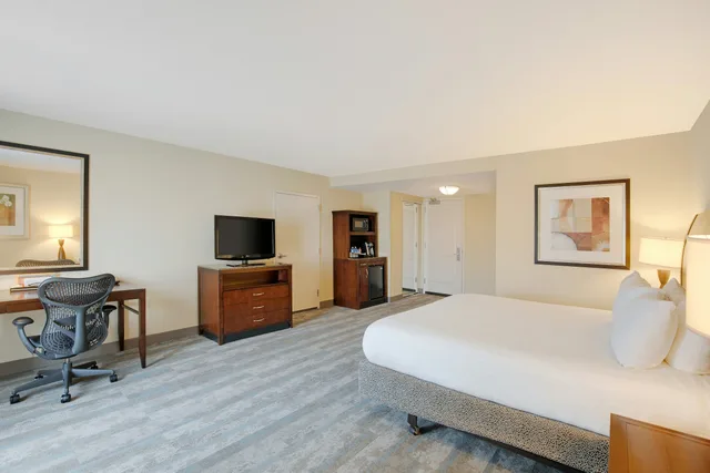 غرفة بسرير كينج بحوض استحمام لذوي الإعاقة، Hilton Garden Inn Richmond Airport 3/4