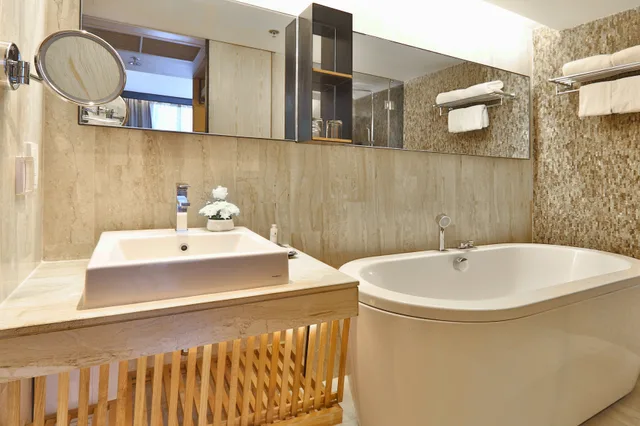 غرفة ديلوكس بسرير مزدوج بغرفة نوم واحدة، Arcadia Suites Bangkok 3/5