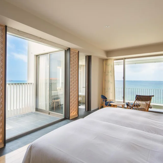 Premium, Twin Beds, Ocean View, Annex, Ishigaki Island Beach Hotel Sunshine 5/10