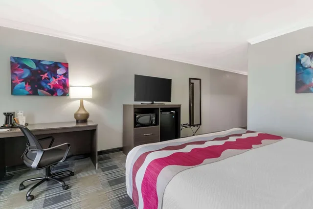 غرفة بسرير كينج وسرير كوين بغرفتي نوم، Best Western Medical Center North Inn and Suites Near Six Flags 5/9