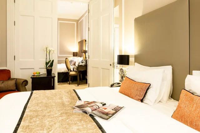 غرفة فاخرة بسرير مزدوج أو سريرين منفصلين، Montagu Place Hotel 5/9