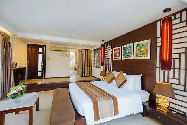 غرفة غراند بريميوم بسرير كينج بإطلالة على الحديقة، Villa Del Sol Beach Villas & Spa 3/10