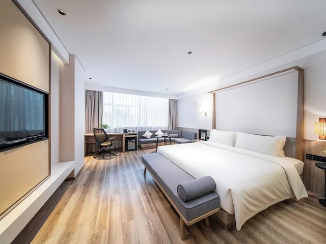 غرفة تنفيذية مفردة بسرير كوين، SSAW Hotel Shenzhen Qianhai Nantou Ancient Town 1/8