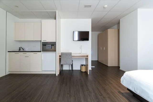 Superior, Studio, Twin Beds, Kitchen, Hine Adon Apart Bern-Airport 7/9