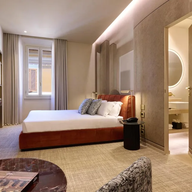 غرفة ديلوكس بسرير مزدوج أو سريرين منفصلين، Borghese Contemporary hotel 1/6