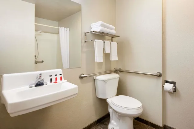 غرفة بسرير كينج لذوي الإعاقة، Travelodge By Wyndham Alpine 4/4