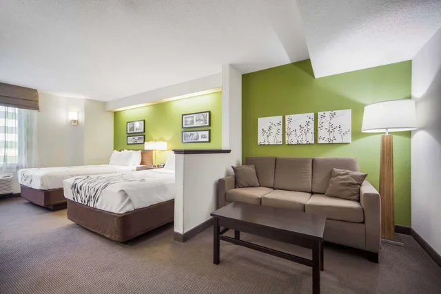 Suite, 2 Double Beds, Sleep Inn & Suites Columbus, NE 2/3
