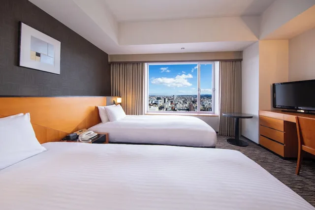 غرفة قياسية بسريرين منفصلين للمدخنين، Hotel Nikko Oita Oasis Tower 1/6
