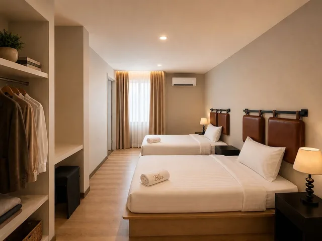 شقة بسرير كينج وسرير كوين بغرفتي نوم، Blanco Apartment Hotel 5/8
