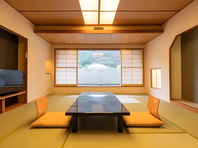 غرفة يابانية بفرشتي فوتون، Ooedo-Onsen-Monogatari Higashiyama Grand Hotel 1/1