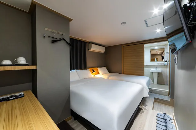 غرفة ديلوكس بسريرين منفصلين، Hotel Stay Inn Seoul Station 8/10