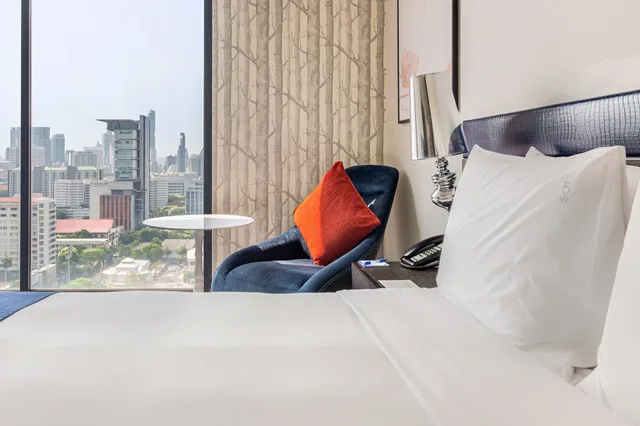 غرفة قياسية بسرير كوين بإطلالة على المدينة، Holiday Inn Express Bangkok Siam 4/8