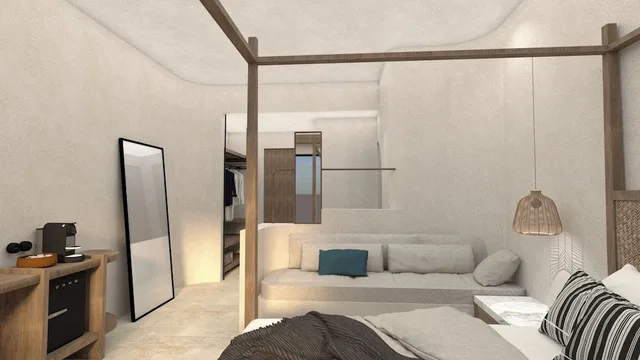 Luxury, Queen Bed, Pool View, Sofa, Stella Blue Seaside Resort 5/7