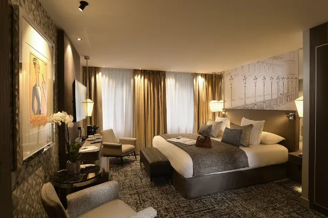 غرفة ديلوكس بسرير كوين وسريرين منفصلين، Hotel La Lanterne & Spa 2/2