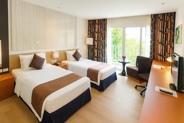غرفة ديلوكس بسريرين منفصلين بشرفة، Amaranth Suvarnabhumi Hotel 6/20