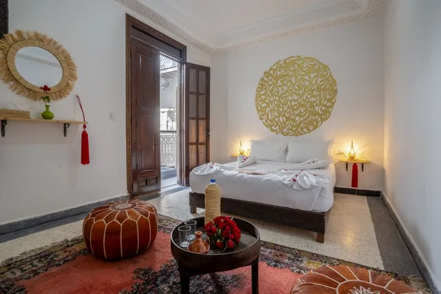 غرفة سوبيريور بسرير كوين وسرير فردي، Riad Lalla Zineb and Spa 3/7