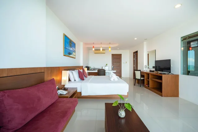 جناح بسرير كينج بإطلالة على البحر، The View Rawada Phuket 5/10