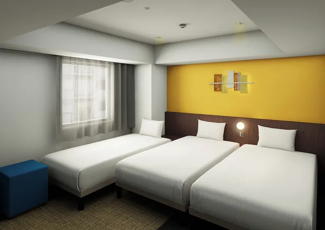 غرفة سوبيريور بسريرين منفصلين مع سرير إضافي، ibis Styles Kyoto Shijo 3/4
