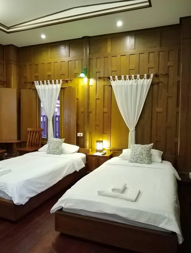 غرفة ديلوكس بسريرين منفصلين، Luang Chumni Village 3/4