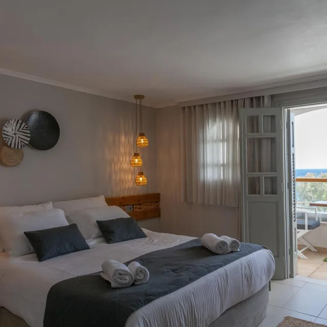 جناح سوبيريور بانورامي بإطلالة على البحر، Glykeria Mini Suites 1/8