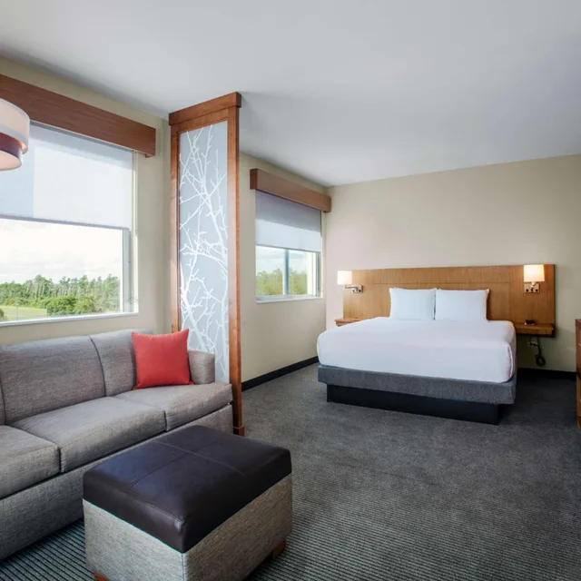 غرفة بسرير كينج بإطلالة مع أريكة بحوض استحمام لذوي الإعاقة، Hyatt Place Titusville / Kennedy Space Center 2/3
