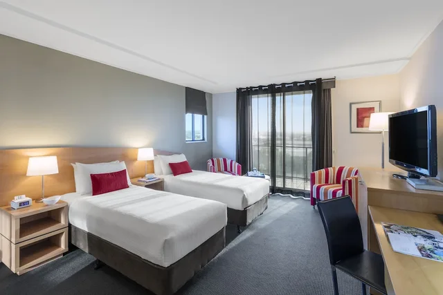 استوديو تنفيذي بسريرين منفصلين بشرفة، Nesuto Parramatta Apartment Hotel 2/5