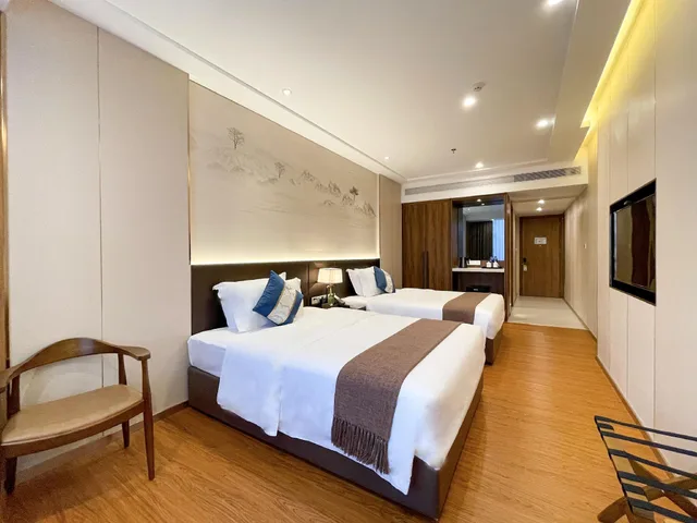 غرفة ديلوكس بسريرين مزدوجين، White Swan Guest House (Zhaoqing Hubin) 1/2