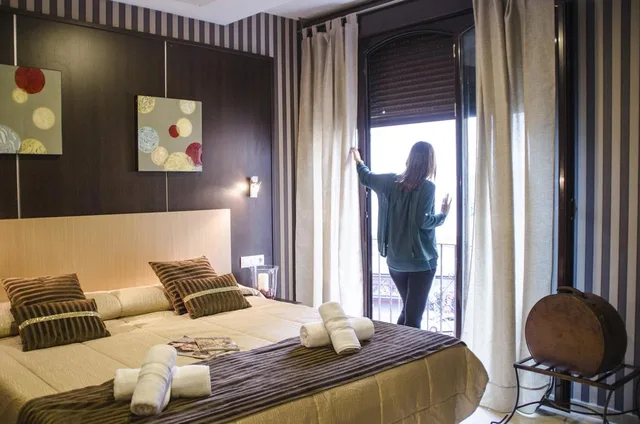 غرفة اقتصادية بسرير مزدوج، El Duque Hotel Seville 2/4
