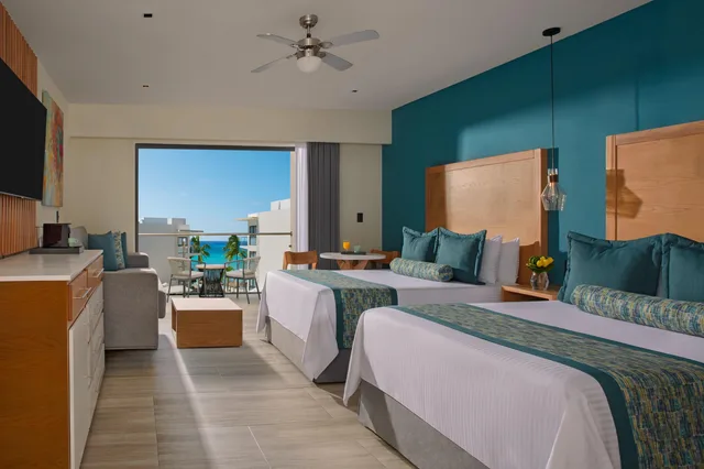 جناح جونيور بسرير مزدوج بإطلالة على البحر، Dreams Cozumel Cape Resort & Spa 1/2