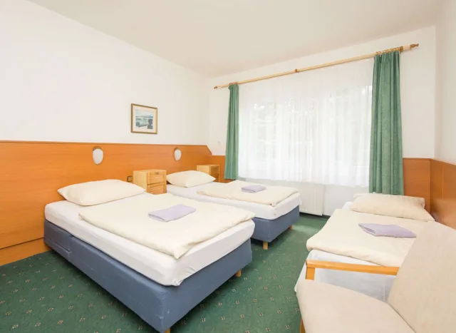 غرفة قياسية ثلاثية بثلاثة أسرّة، Sport Resort Hotel Gejzirpark 3/5