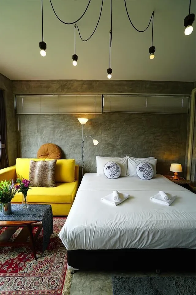 غرفة ديلوكس بسرير كوين بإطلالة على الجبل، Rumpai Loft Habitat 6/8