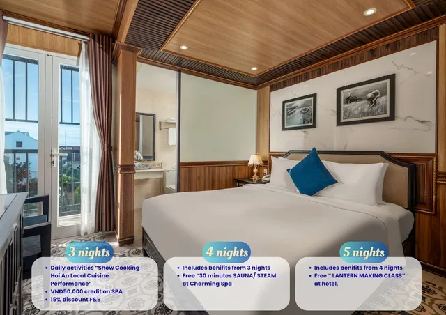 غرفة كلاسيكية بسرير كوين، Hoi An Blue Sky Boutique Spa 1/5