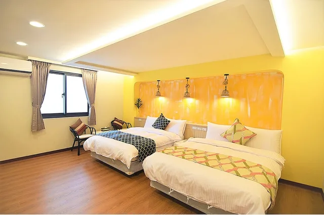 غرفة رباعية بسريرين مزدوجين، Jiaoxi Twenty-One Hotspring Bnb 2/7