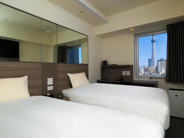Room, Twin Beds, Tokyo Sky Tree View، Far East Village Hotel Tokyo Asakusa 1/2