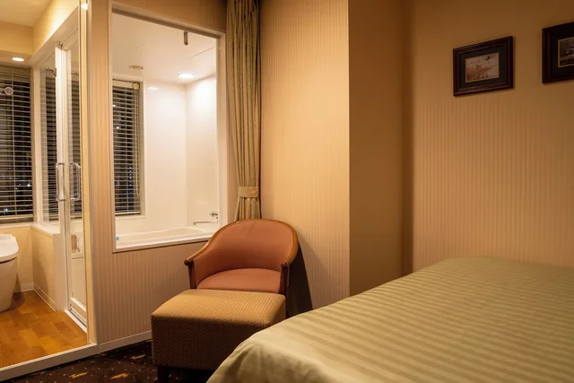 غرفة بزنس بسرير مزدوج بإطلالة بحوض استحمام، Hotel Boston Plaza Kusatsu 7/8