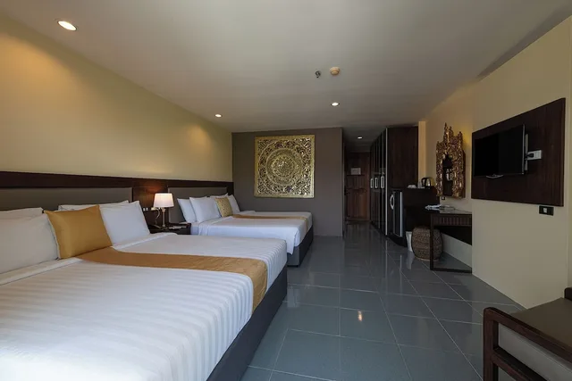 غرفة ديلوكس بسريرين منفصلين بإطلالة على الجبل، Blue Beach Grand Resort and Spa 7/10
