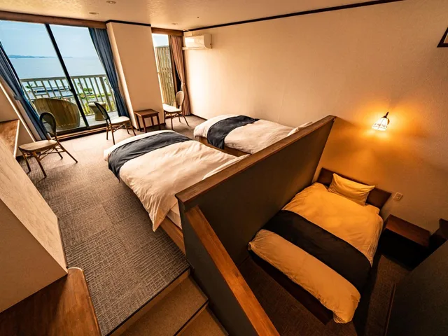 غرفة قياسية ثلاثية بحمام مشترك، Hirado Senrigahama Onsen Hotel Ranpu 2/2