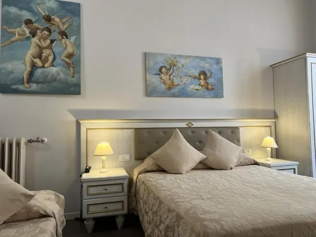 غرفة عائلية بسرير مزدوج مع أريكة، Hotel Genova Liberty 4/9