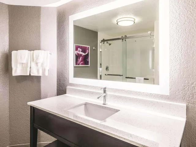 Room, King Bed, Bathtub, Accessible, La Quinta Inn & Suites by Wyndham Austin Airport 4/5