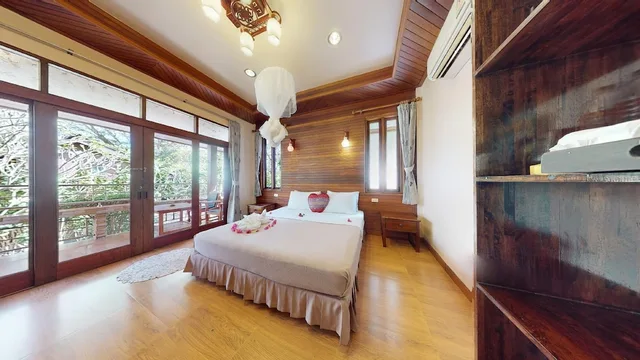 بنغل ديلوكس بسرير مزدوج بإطلالة على المتنزه، Pen S Bungalow 4/10