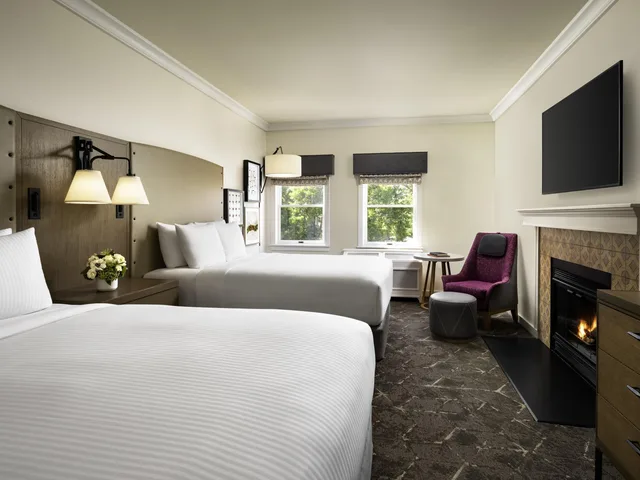غرفة ديلوكس واسعة بسريرين كوين بإطلالة على الحديقة، Fairmont Sonoma Mission Inn & Spa 1/4