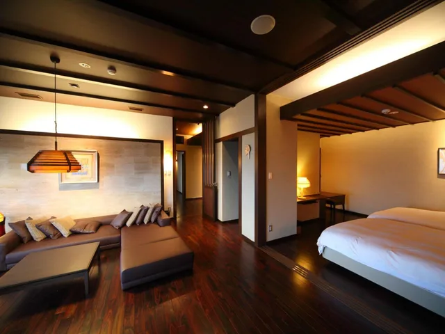 Luxury, Suite, 2 Double Beds, 2 Futon Beds, Outdoor Bath، Amane Resort Seikai 1/1